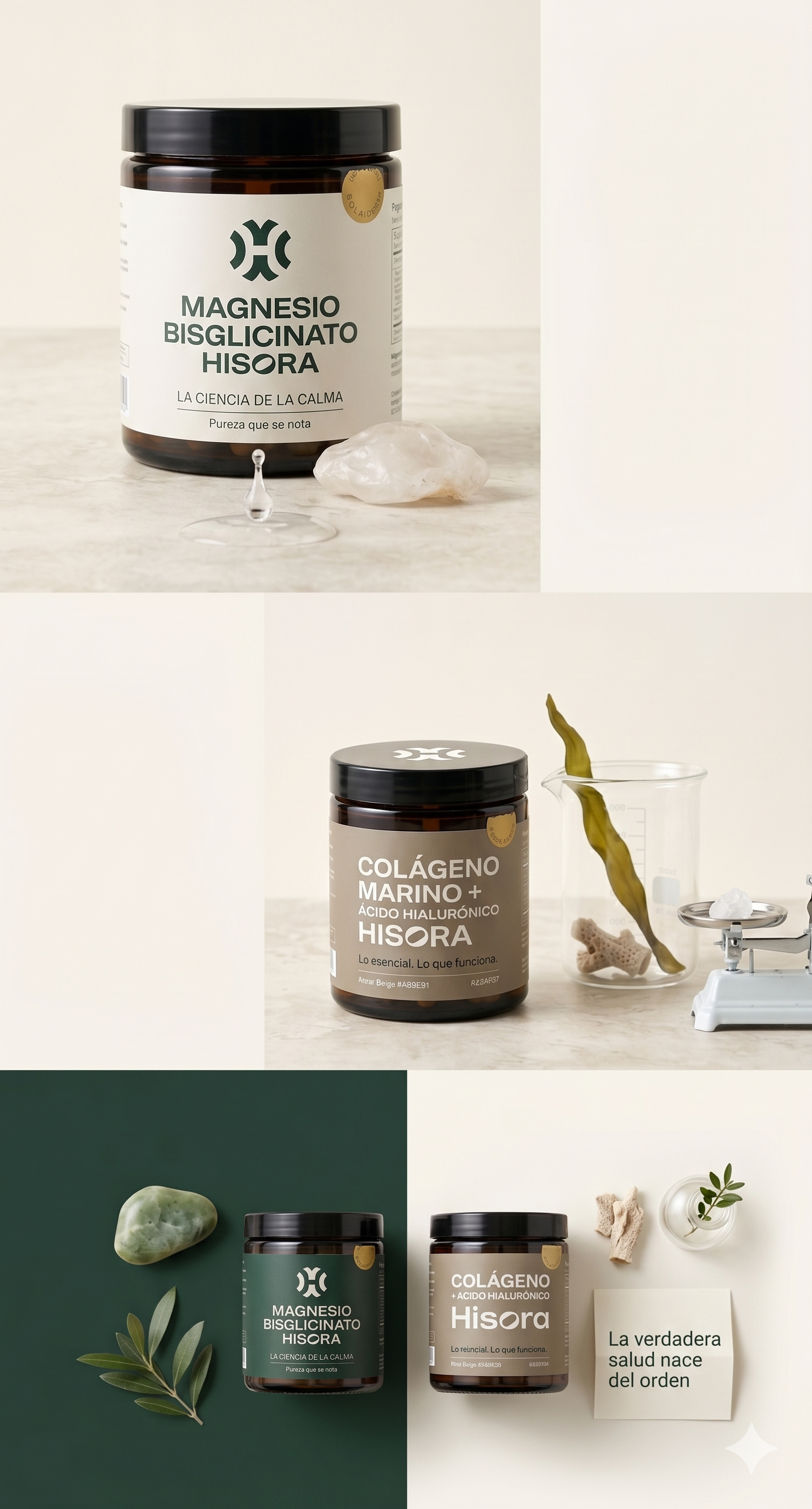 Magnesio Bisglicinato HISORA y Colágeno Marino — productos